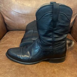 Tecovas Nash Lizard in Black Sz 12 D